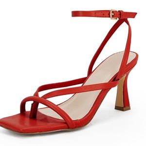 Perfect red strappy heels size 10